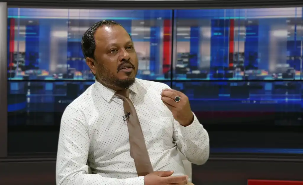 ފަލަސުރުހީ ޕްރޮގްރާމް ގައި މޯލްޑިވްސް ޓްރޭޑް ޔޫނިއަންގެ ނައިބު ރައީސް ސައުދުﷲ އަހުމަދު ވާހަކަ ދައްކަވަނީ.