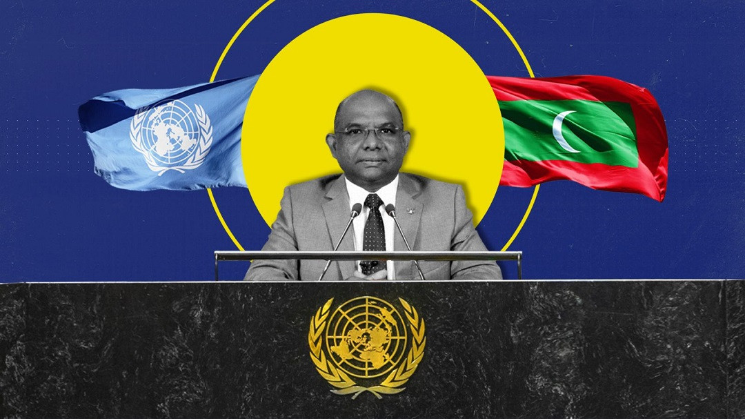 އދ.ގެ 76 ވަނަ އާންމު މަޖިލީހުގެ ރައީސް އަދި ރާއްޖޭގެ ޚާރިޖީ ވަޒީރު އަބްދުﷲ ޝާހިދު