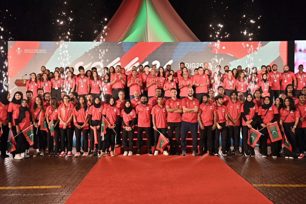 Special ceremony held to officially welcome the Maldivian athletes who achieved a historic victory at IOIG 2023