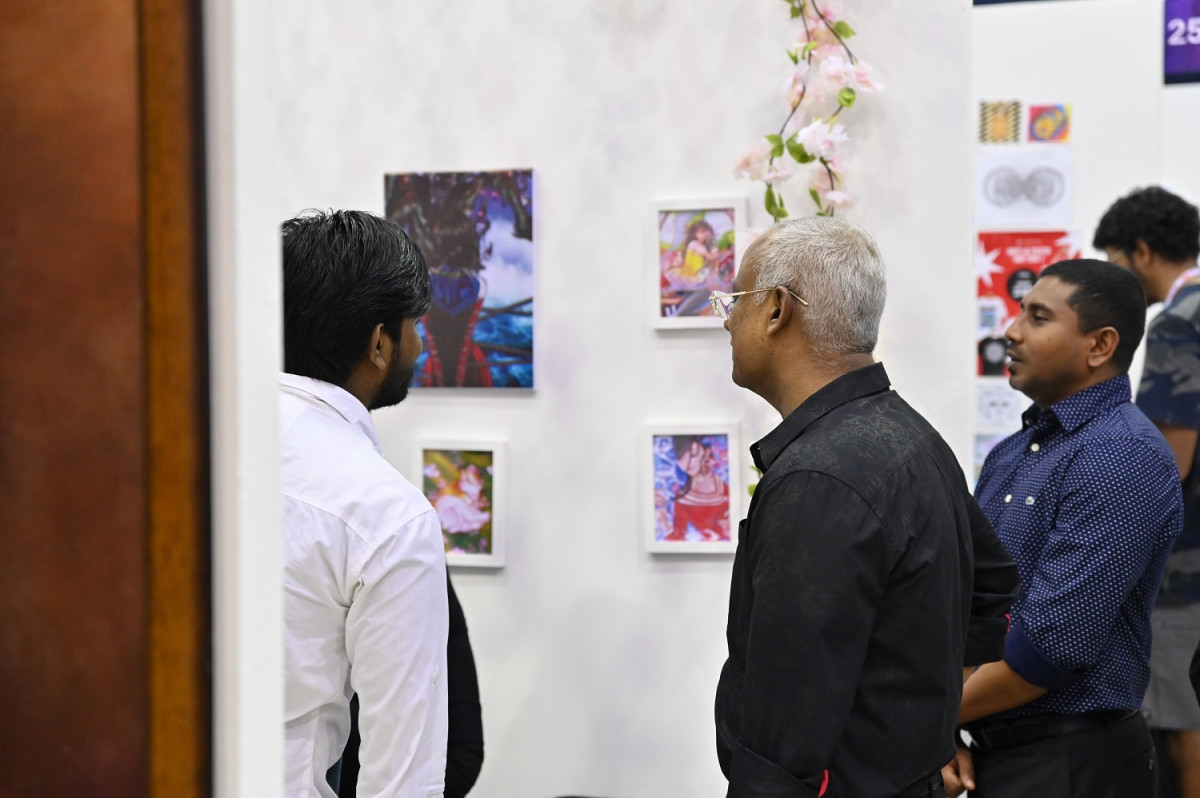 ފަރުމާ އިންޓަރނޭޝަނަލް ޔޫތު އާޓް ފެސްޓިވަލް 2023ގެ ސްޓޯލްއެއް ރައީސް ބައްލަވާލައްވަނީ