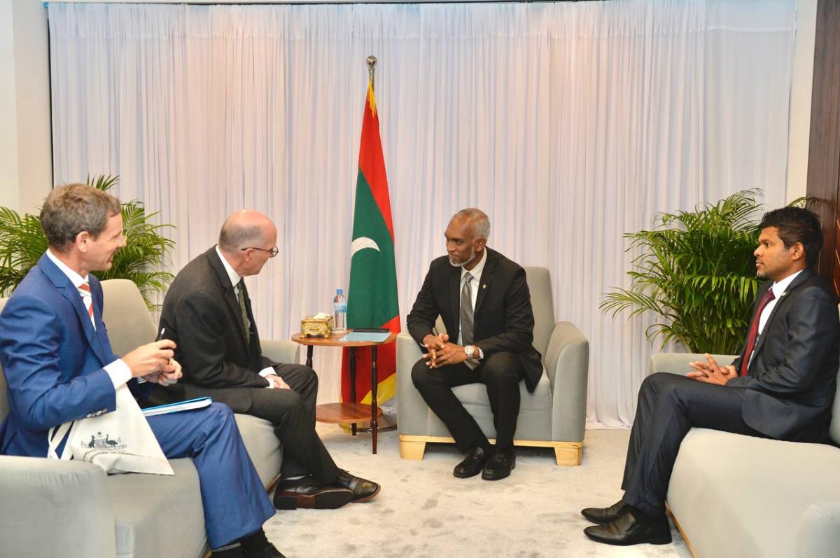 President-elect Dr. Mohamed Muizzu has met the High Commissioner of Australia to the Maldives, David Jessup