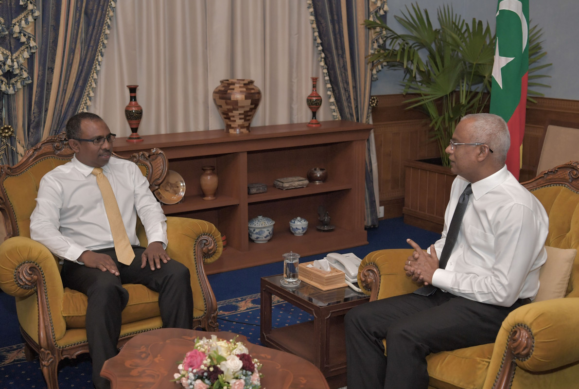 އެމްޑީޕީގެ ޕީޖީ ލީޑަރ ރައީސް ސޯލިހާއި ބައްދަލުކުރެއްވުން