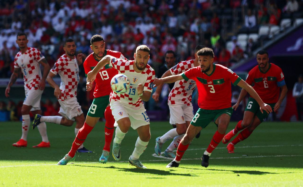 ކްރޮއޭޝިޔާއާއި މޮރޮކޯ ކުޅުނު މެޗުގެ ތެރެއިން - ފޮޓޯ: ރޮއިޓާސް  