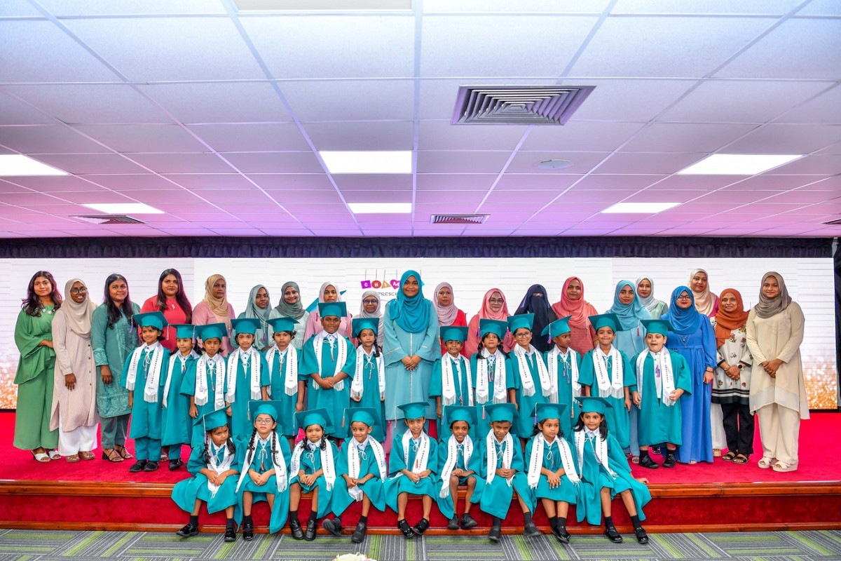 The First Lady officiated Chimes Preschool's graduation ceremony on Saturday