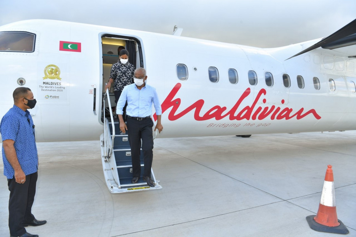 The couple returned on Sunday evening