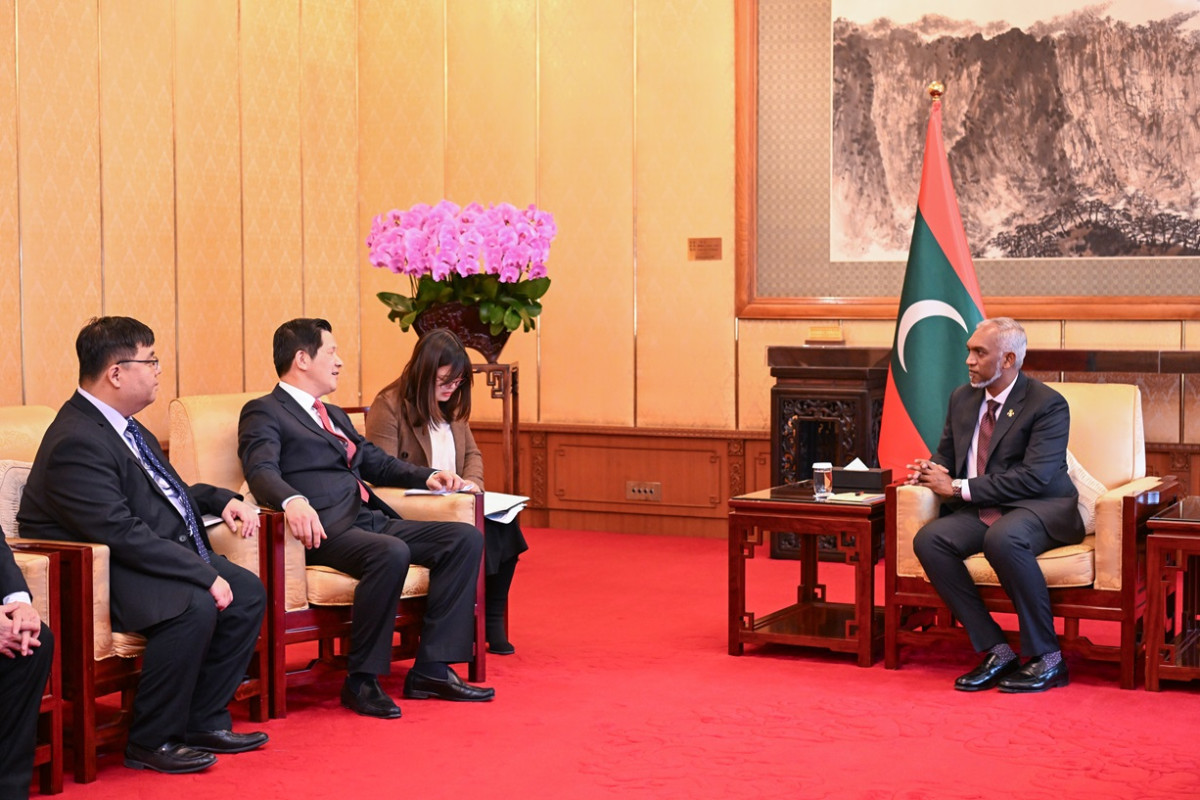 The Chairman of China Metallurgical Group Corporation paid a courtesy call on President Muizzu on Friday