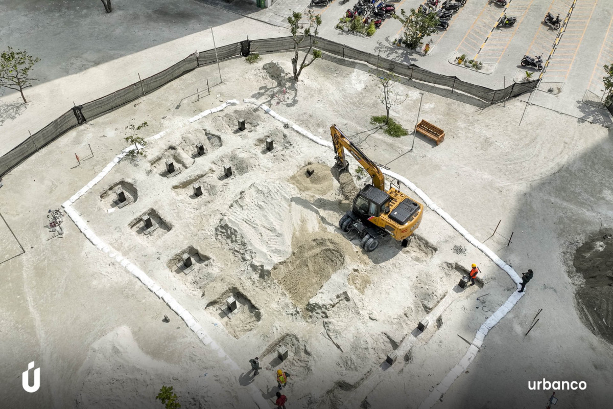 ހިޔާ ފްލެޓް ސަރަހައްދުގައި ވަގުތީ މިސްކިތް އެޅުމުގެ މަސައްކަތް ކުރިއަށްދަނީ