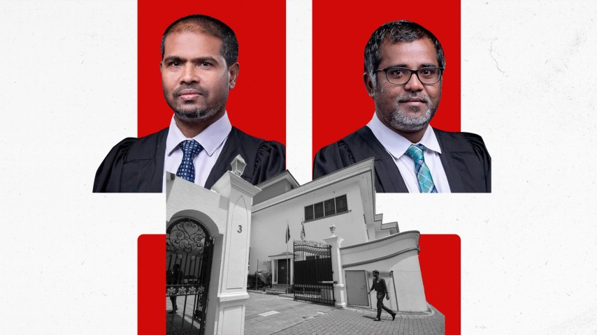 ހައިކޯޓުގެ ފަނޑިޔާރު އަބްދުالله ހަމީދު އަދި އަބްދުއްރައޫފް އިބްރާހިމް