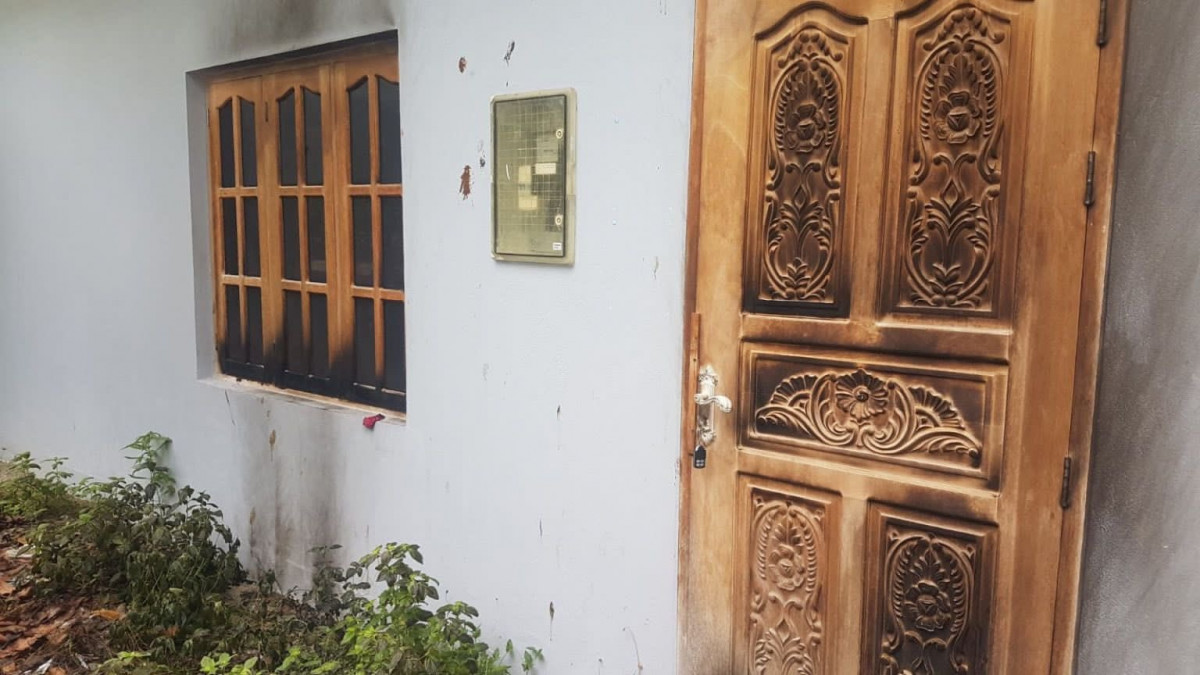 The arson attempt was made on MP Aslam's spouse's residence