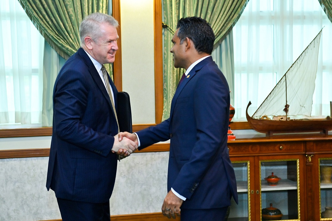 High Commissioner of Australia to the Maldives, David Holly, paid his farewell call on Vice President Faisal Naseem