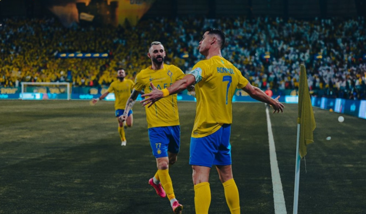 އަލް ނަސްރުން ކުޅުނު މެޗުގައި ލަނޑު ޖެހުމަށްފަހު ރޮނާލްޑޯ އުފާ ފާޅު ކުރަނީ