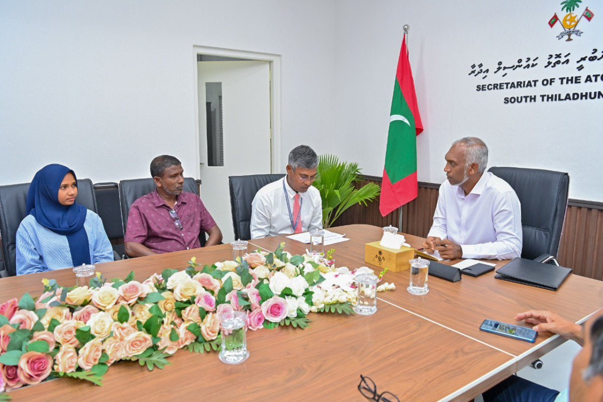The president met members of HDh. Neykurandhoo council and WDC on Monday