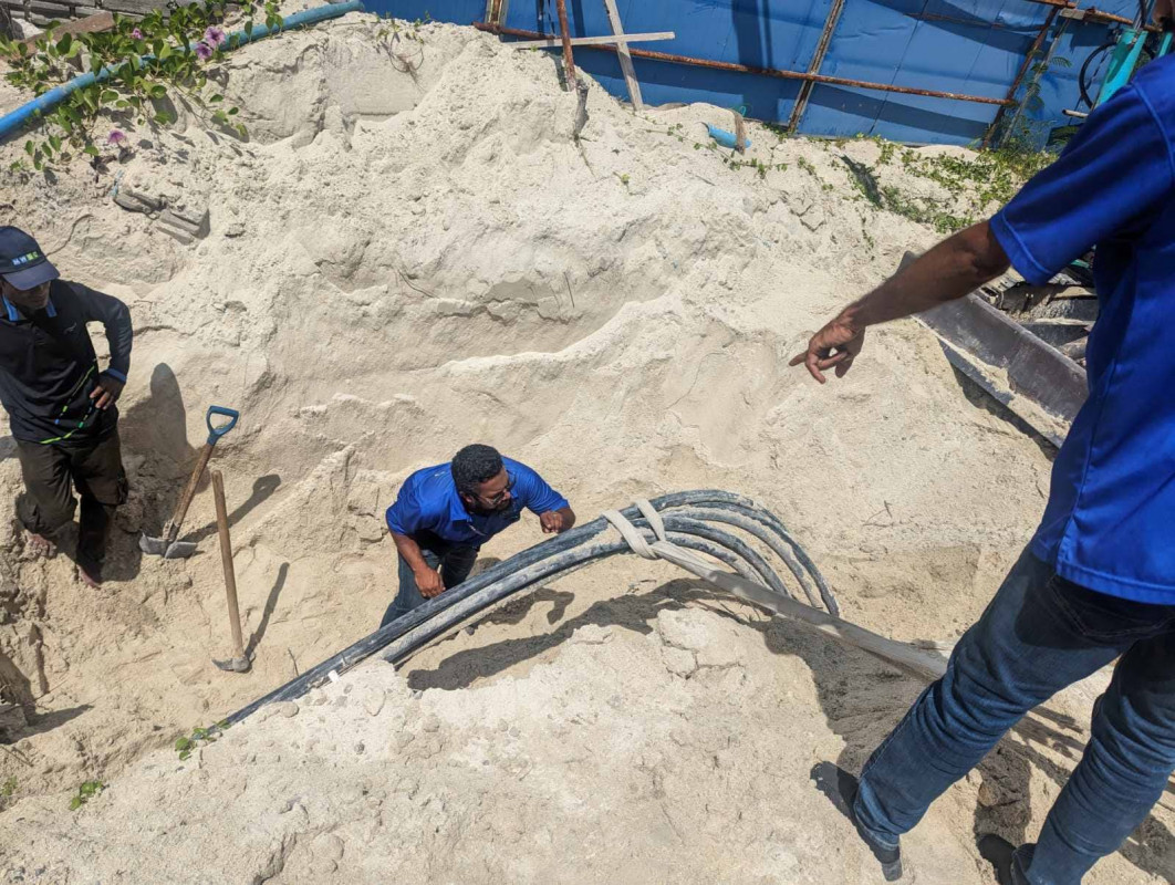 ހުޅުމާލެ ފޭސް 2 އިން ކަރަންޓުގެ ޚިދުމަތްދިނުން