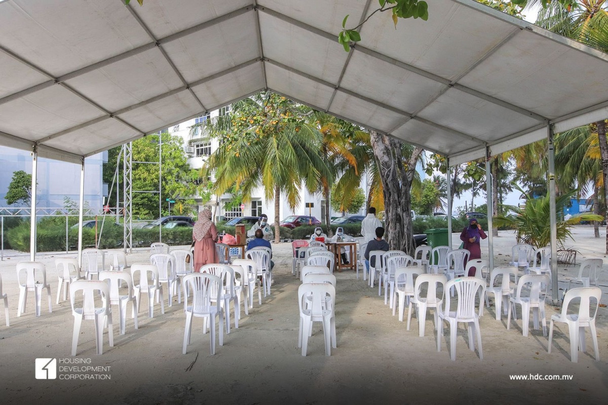 ކޮވިޑް ސާމްޕަލް ނެގުމަށް ހުޅުމާލެ ރުއްގަނޑުގައި ހަދާފައިވާ ތަން - މިތަނުން އެންޓިޖެން ޓެސްޓް ހެދޭނެ