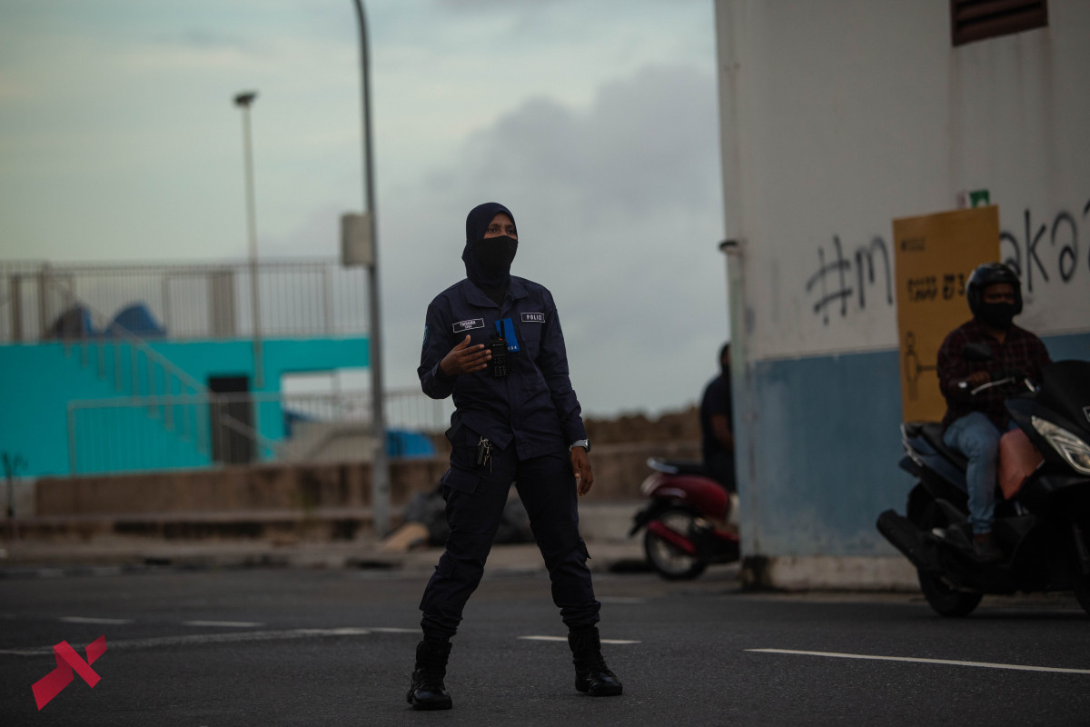 މާލޭ ފަތާ ޓްރެކް ސަރަހައްދުގައި ކާފިއު ވަގުތު ފުލުހުން ހަރަކާތްތެރިވަނިކޮށް - ފޮޓޯ ރާއްޖެއެމްވީ 