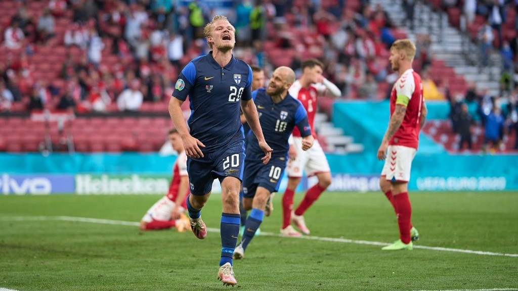 ޑެންމާކާއި ފިންލެންޑް ބައްދަލުކުރި މެޗުގެ ތެރެއިން: މި މެޗުން ފިންލެންޑް މޮޅުވީ 1-0 ން