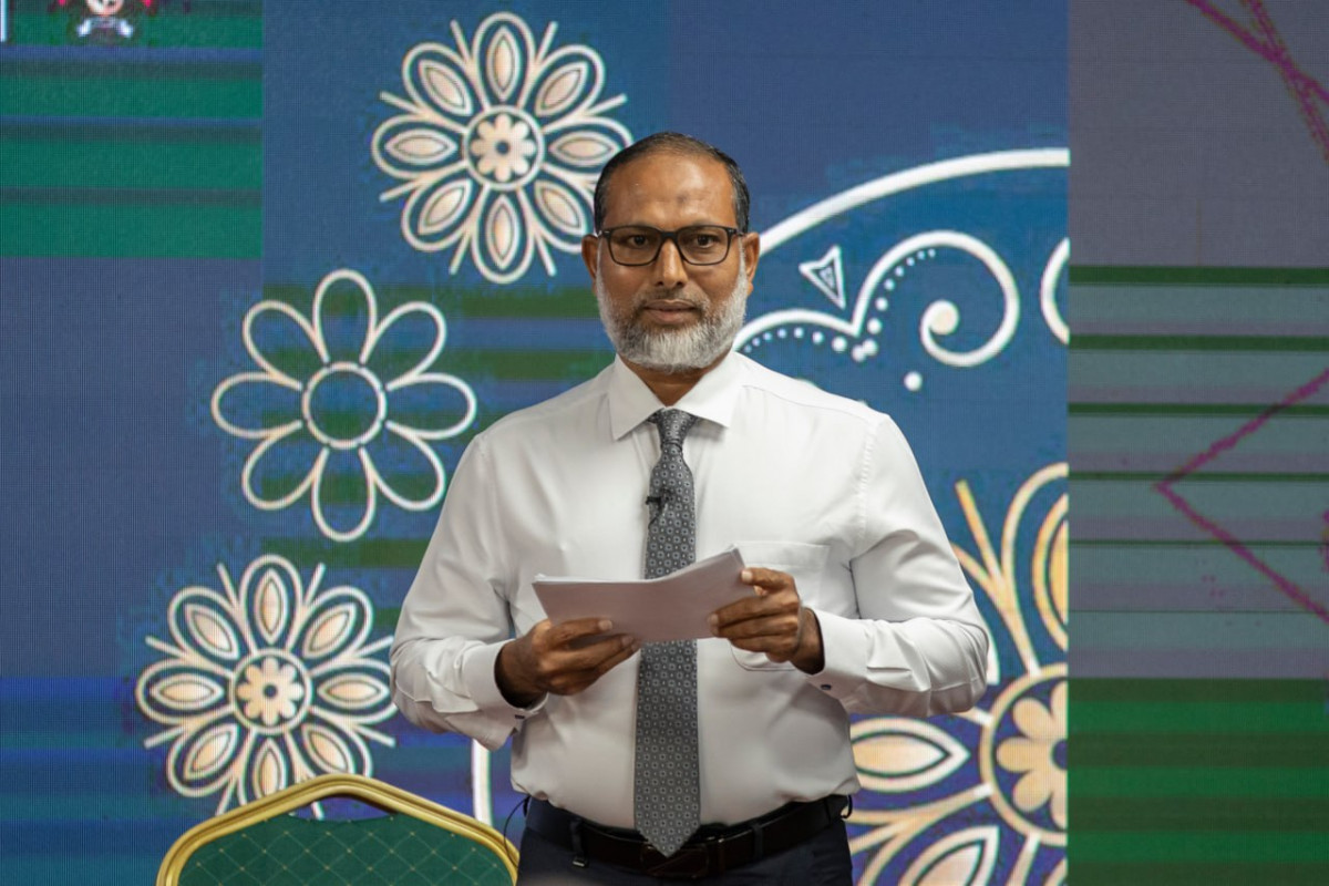 ހޯމް މިނިސްޓަރު އައްޝެއިޚް އިމްރާން އަބްދުﷲ އިހުޔާ ފޯރަމްގައި ވާހަކަފުޅުދައްކަވަނީ