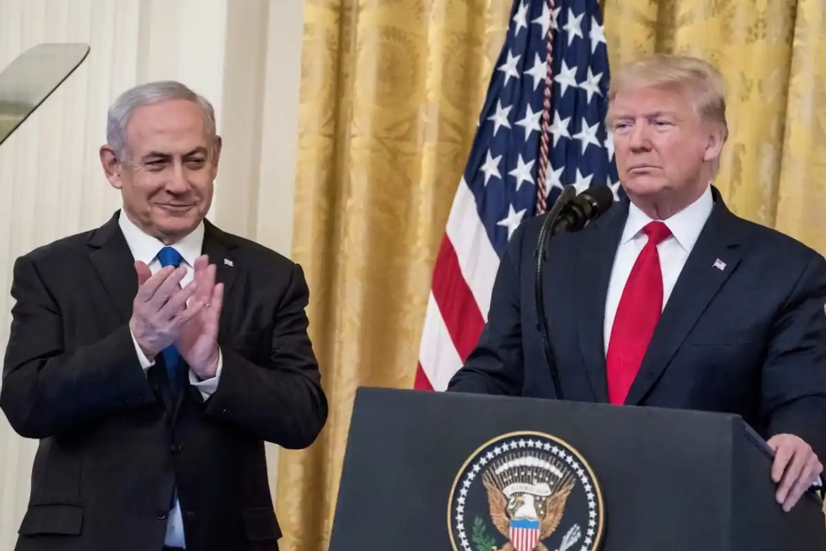 އެމެރިކާގެ ރައީސް ޓްރަމްޕް، އަދި އިސްރާއީލްގެ ބޮޑު ވަޒީރު ނަތަންޔާހޫ