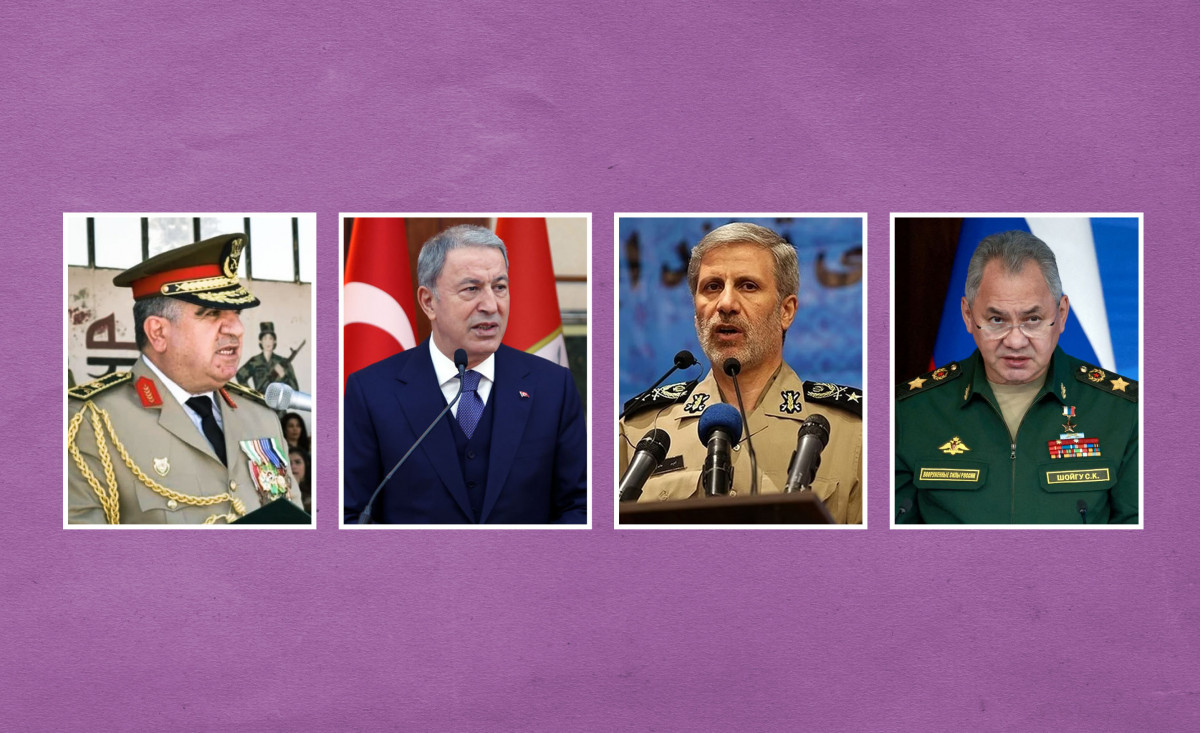 ތުރުކީ، ސީރިޔާ، ރަޝިއާ އަދި އިރާންގެ ޑިފެންސް މިނިސްޓަރުން ބައްދަލުކުރައްވަނީ