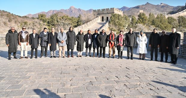 The President and First Lady visited the Great Wall of China on Friday
