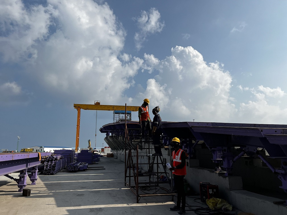 ތިލަމާލެ ބްރިޖުގެ މަސައްކަތް ކުރިއަށްދަނީ