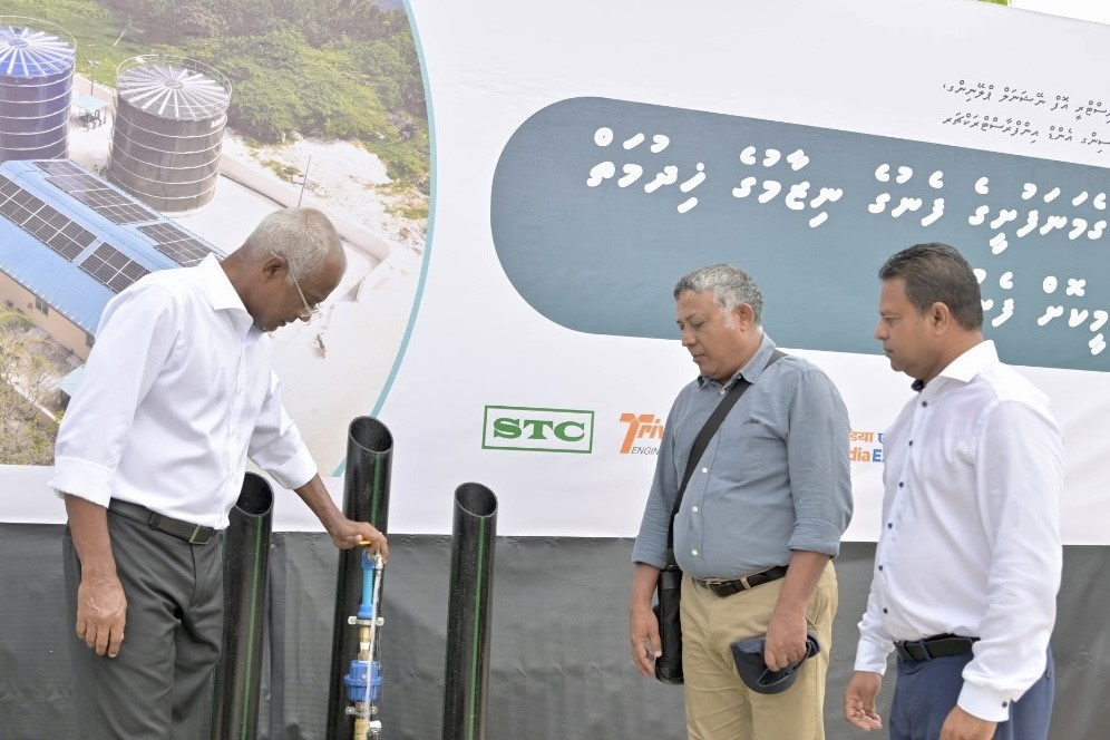 President Solih has inaugurated the completion of several infrastructure projects in G.A. Gemanafushi