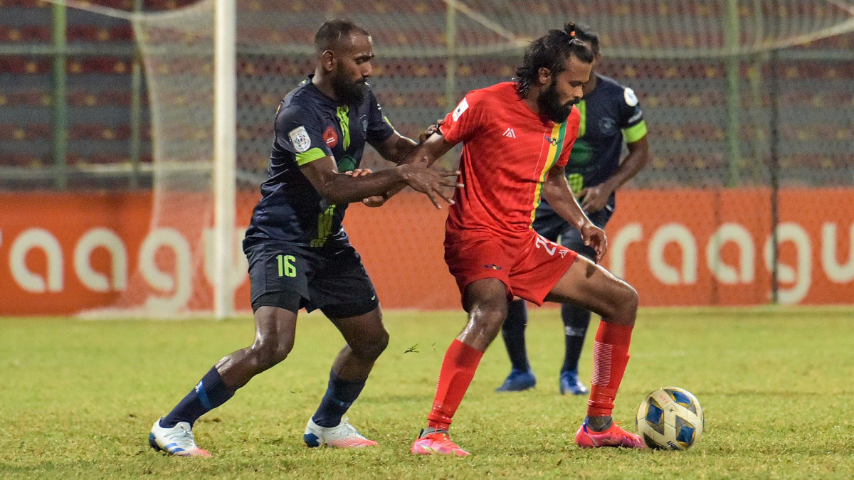 ސަސްއާ ދެކޮޅަށް ކުޅުނު މެޗެއްގެ ތެރެއިން މިޑްފީލްޑަރު ޔަސްފާދު ހަބީބު (މުލަކޭ)