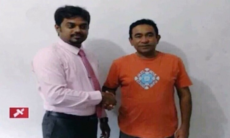 Former President Abdulla Yameen with Dr. Asela Wickramasinghe