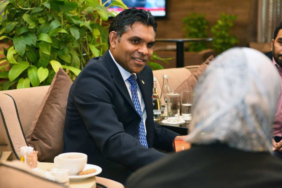 ނައިބު ރައީސް ފައިސަލް ނަސީމް އިންޑިއާއަށް ވަޑައިގަތުމުގެ ކުރިން ވެލާނާ އެއަރޕޯޓުގައި