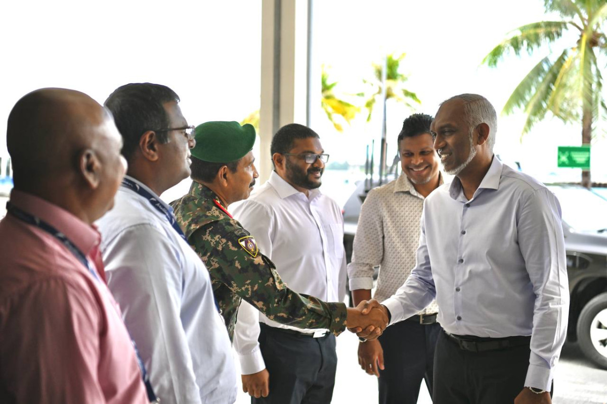President leaving on a tour of Baa Atoll