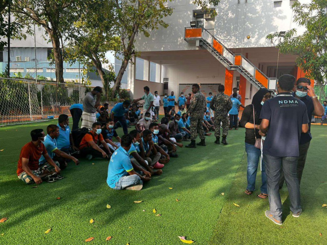 ހާދިސާގެ އަސަރުކުރި ބިދޭސީން އިމާދުއްދީން ސްކޫލަށް ގެންގޮސްފައި