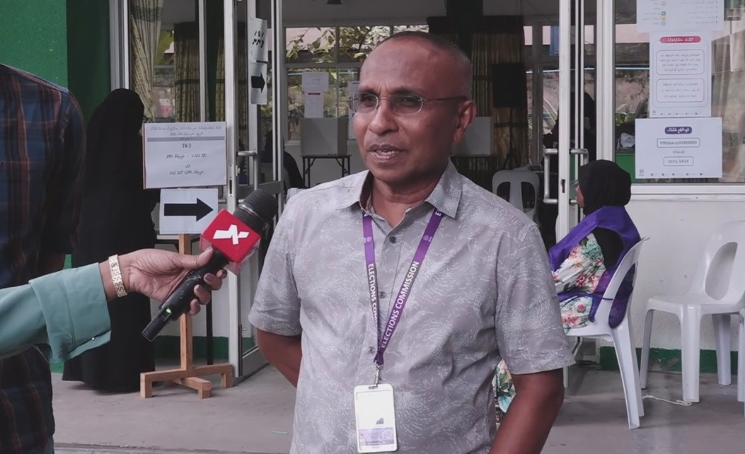 Vice President of EC Ismail Habeeb speaking to RaajjeTV