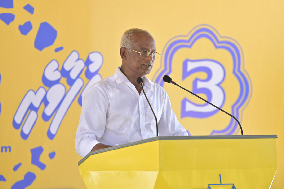 ރައީސުލްޖުމްހޫރިއްޔާ އިބްރާހީމް މުހައްމަދު ޞާލިހު ކިހާދޫގައި ވާހަކަފުޅުދައްކަވަނީ