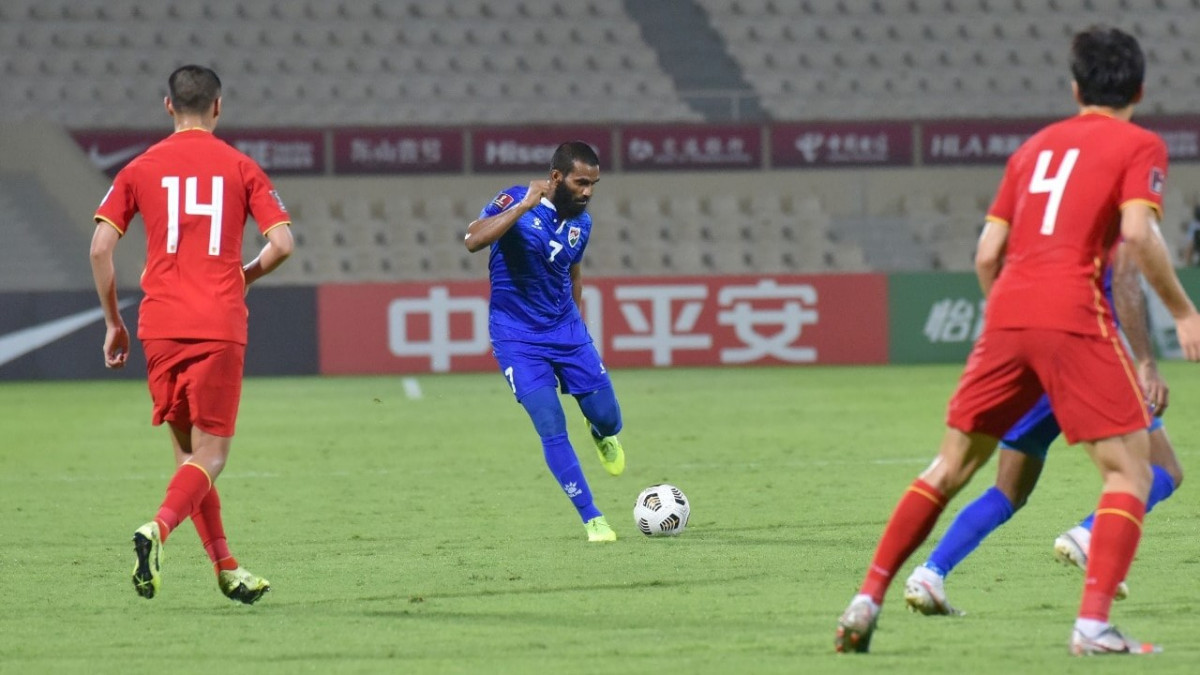 ވޯރލްޑް ކަޕް ކޮލިފައިންގައި ޗައިނާއާ ރާއްޖެ ބައްދަލުކުރި މެޗުގެ ތެރެއިން