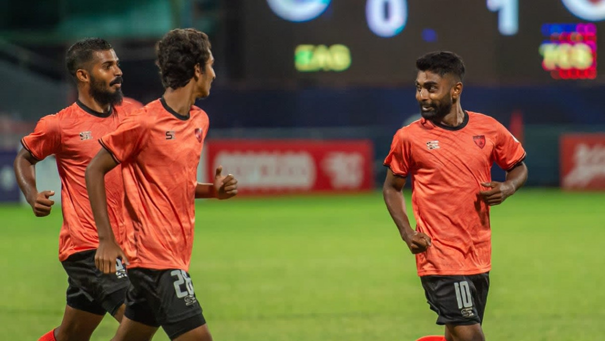 އުރީދޫ ދިވެހި ޕްރިމިއާ ލީގުގައި ޓީސީ އާއި އީގަލްސް ބައްދަލުކުރި މެޗުގެ ތެރެއިން