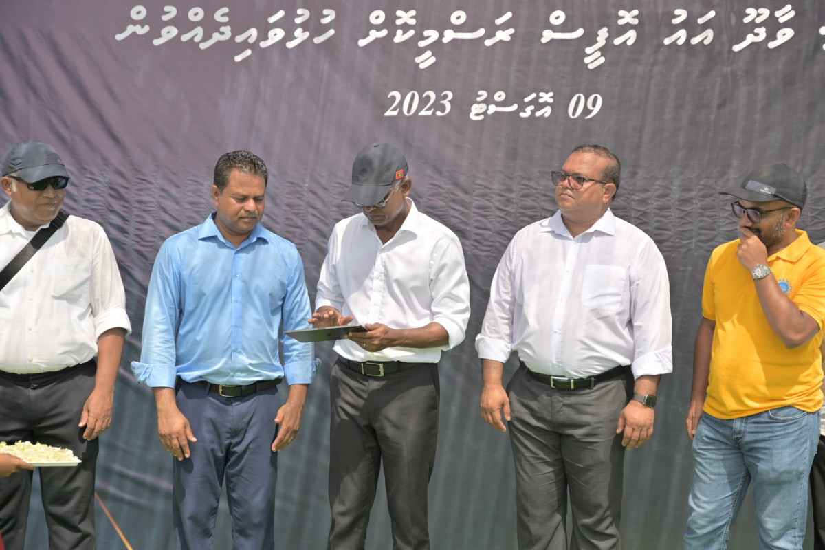 President Solih has inaugurated the development projects in two more Islands of Gaafu Dhaalu atoll