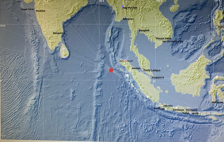 ބިން ހެލުން އައި ސަރަހައްދުތައް އޮރެންޖު ކުލައިން ފާހަގަކޮށްފައި