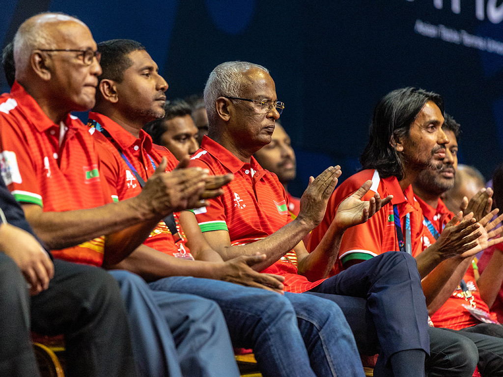 ރައީސުލްޖުމްހޫރިއްޔާ ޖޫނިއަރ ޓީޓީ ކުޅުންތެރިންނަށް ހިތްވަރުދެއްވަނީ