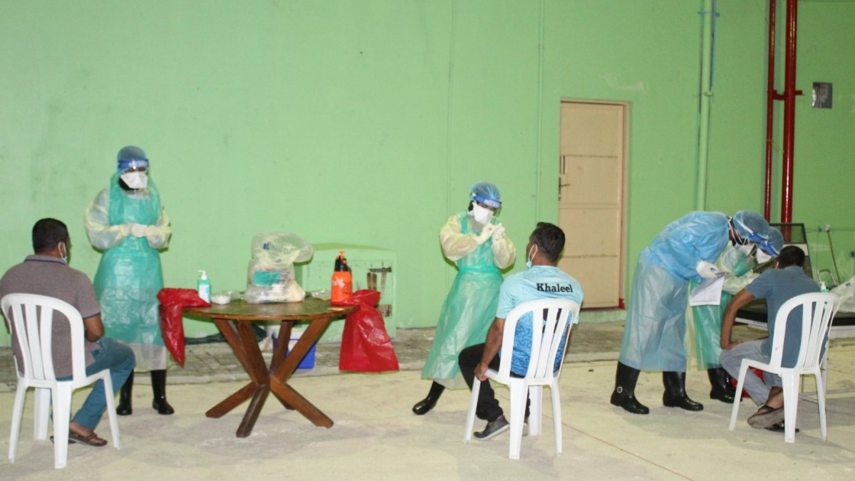 ކޮވިޑް-19އަށް ޓެސްޓުކުރުމަށް ސާމްޕަލް ނަގަނީ