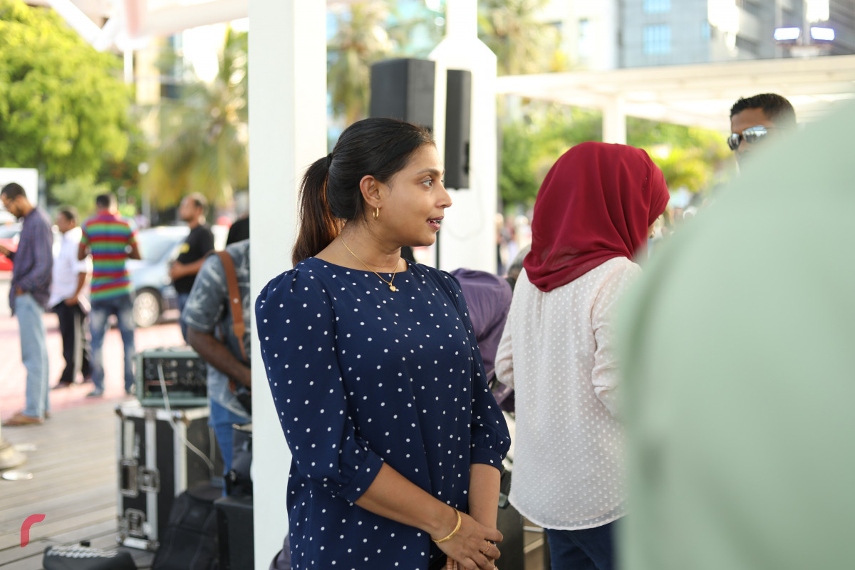 03 ޖޫން 2019 --ރޯޑްސޭފްޓީ ކެމްޕެއިންގެ މީސްމީޑިއާ ހަރަކާތް އިފްތިތާހު ކުރުމުގެ ތެރެއިން. މި ހަރަކާތް އިފްތިތާހު ކޮށްދެއްވީ ފައިސަލް ނަސީމްއެވެ.-- ފޮޓޯ: ޝުއައިބް މުހައްމަދު