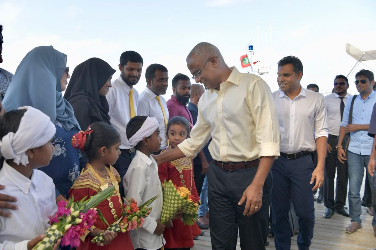 ރައީސުލް ޖުމްހޫރިއްޔާ ތިނަދޫއަށް ވަޑައިގަތުމުން މަރްހަބާ ދަންނަވަނީ