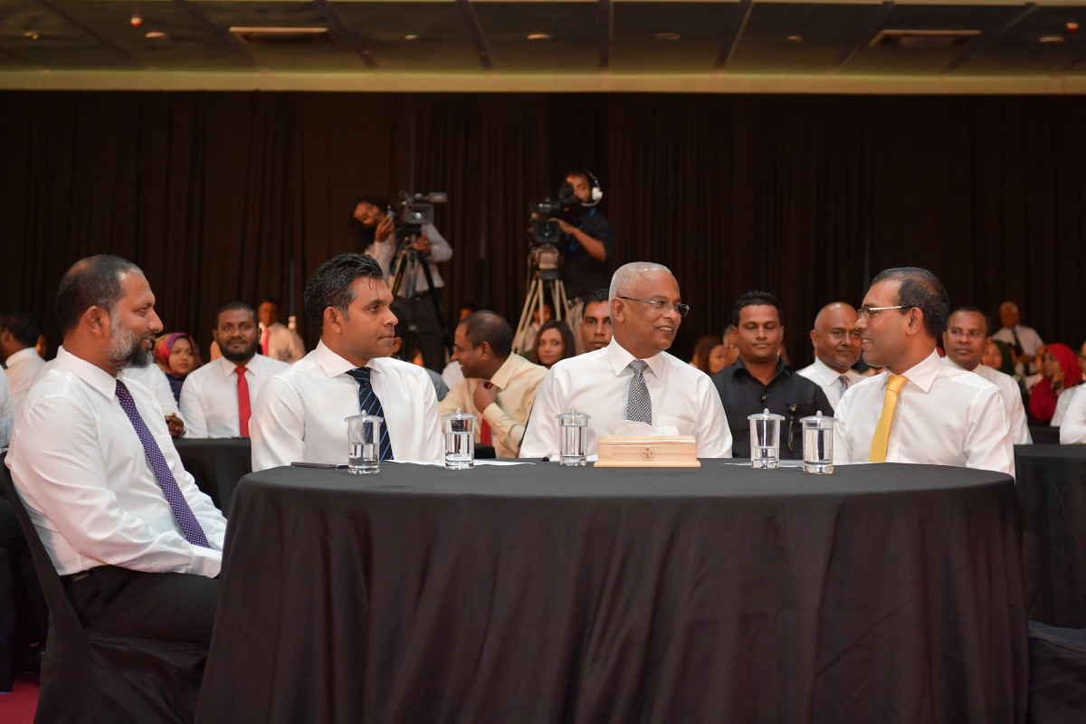 ކުރިއަށް އޮތް ފަސް އަހަރުގެ ތަރައްޤީގެ މިޞްރާބު ހިމެނޭ ސްޓްރެޓީޖިކް އެކްޝަން ޕްލޭން އިފްތިތާޙު ކޮށްދެއްވުން -- ފޮޓޯ: ރައީސް އޮފީސް