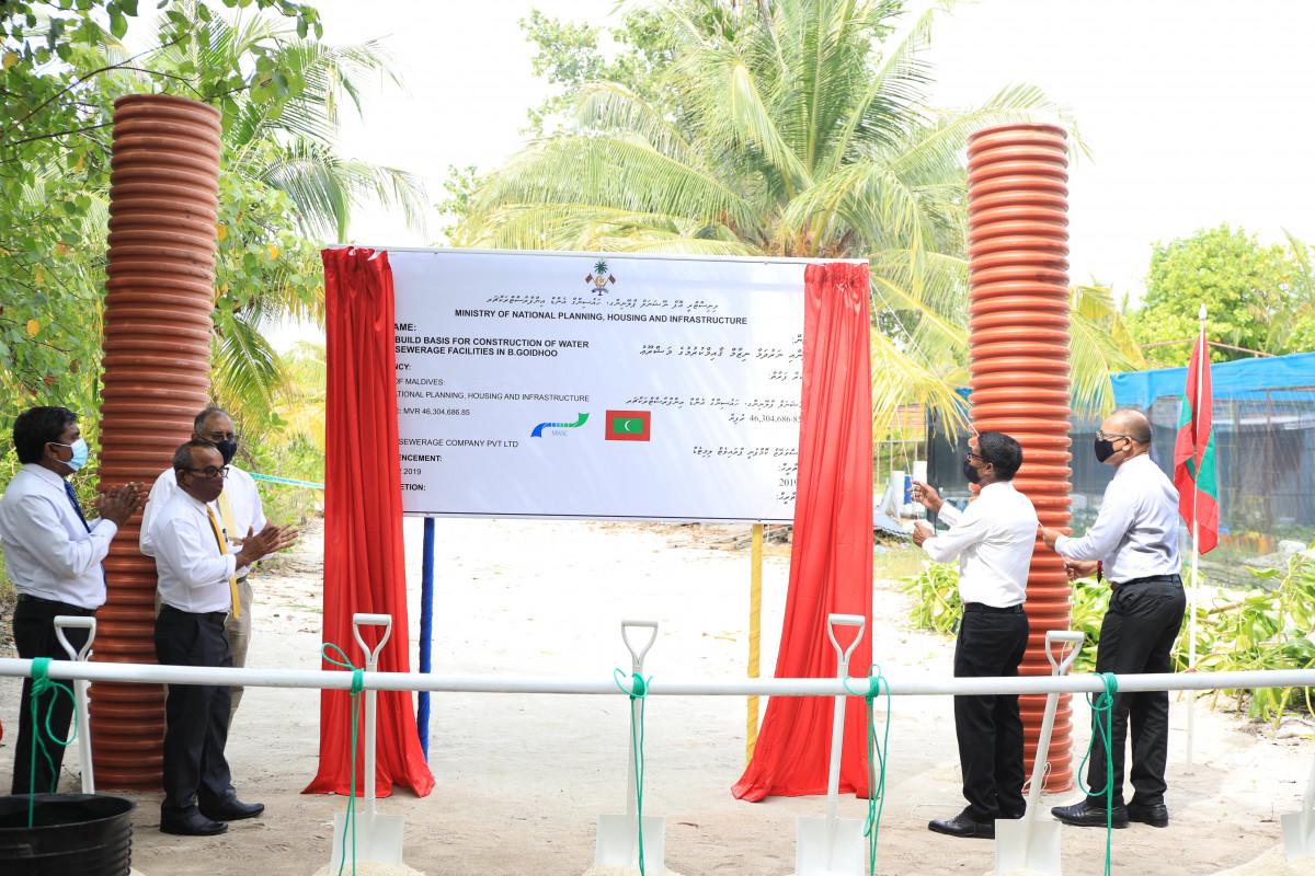 ބ.ގޮއިދޫގެ ފެނާއި ނަރުދަމާ ނިޒާމު ގާއިމުކުރުމުގެ މަސައްކަތުގެ ތެރެއިން