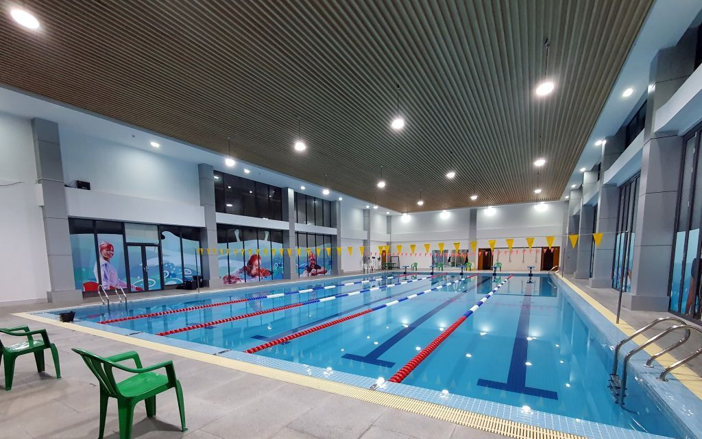 ހުޅުމާލޭ މިނީ ސްޕޯޓްސް ކޮމްޕްލެކްސްގައި ހަދާފައިވާ ސްވިމިންގ ޕޫލް