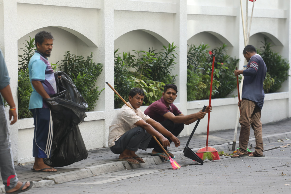 08 ޖޫން 2019 -- އިންޑިޔާގެ ބޮޑުވަޒީރު ނަރެންދުރާ މޯދީއަށް މަރުހަބާ ދެންނެވުމުގެ ގޮތުން މާލޭގެ މަގުތައް ޒީނަތްތެރި ކޮށްފައި-- ފޮޓޯ: ޝުއައިބް މުހައްމަދު