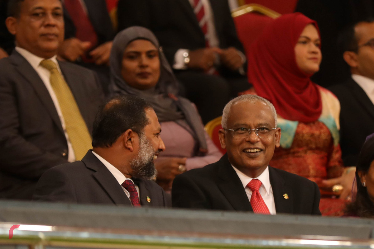 26 ޖުލައި 2019 --މިނިވަން ދުވަހުގެ ރަސްމީ ޕެރޭޑުގެ ހަރަކާތްތައް، ގަލޮޅު ދަނޑުގައި ބޭއްވި ޕެރޭޑް ޝަރަފްވެރި ކޮށްދެއްވީ ރައީސުލް ޖުމްހޫރިއްޔާ އިބްރާހިމް މުހައްމަދު ސޯލިހް-- ފޮޓޯ: ޝުއައިބް މުހައްމަދު