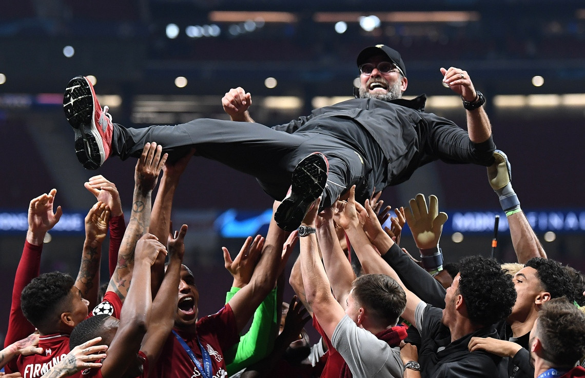 02 ޖޫން 2019 --ޔޫއެފާ ޗެމްޕިންސް ލީގުގެ ފައިނަލްގައި ލިވަޕޫލް އަދި ޓޮޓެންހަމް ބައްދަލުކުރި މެޗްގެ ތެރެއިން-- ފޮޓޯ: އޭ.އެފް.ޕީ