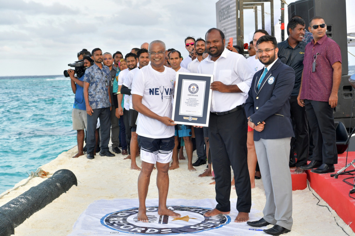 ފަތުރުވެރިކަމުގެ ދުވަސް ފާހަގަކުރުމަށް އޮކްޓޫބަރު މަހުގެ އެއްވަނަ ދުވަހު ބޭއްވުނު \"ނޭވާ\" އިވެންޓުގައި ރައީސް އިބްރާހީމް މުހައްމަދު ސޯލިހު ބައިވެރިވެވަޑައިގެންނެވި