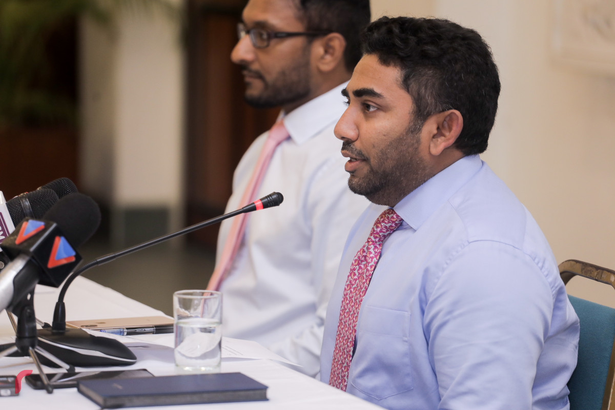 \"ނުވަގަޑި މީޑިއާއާ އެކު\" ގެ ފުރަތަމަ ބައްދަލުވުމުގެ ތެރެއިން މިނިސްޓަރ އަބްދުﷲ އަމީން ވާފަކަފުޅުދައްކަވަނީ