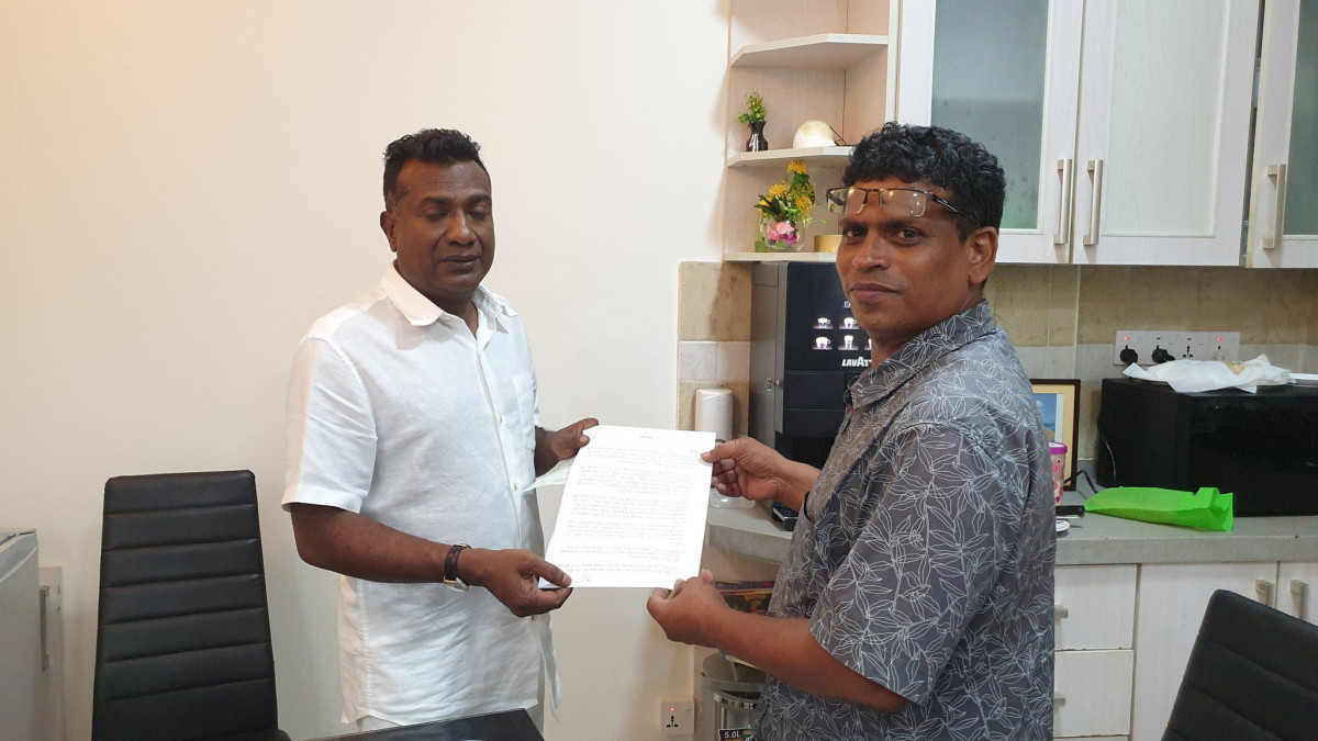 ޑީއާރުޕީގެ ލީޑަރު އަބްދުﷲ ޖާބިރާއެކު ތޮއްޔިބު